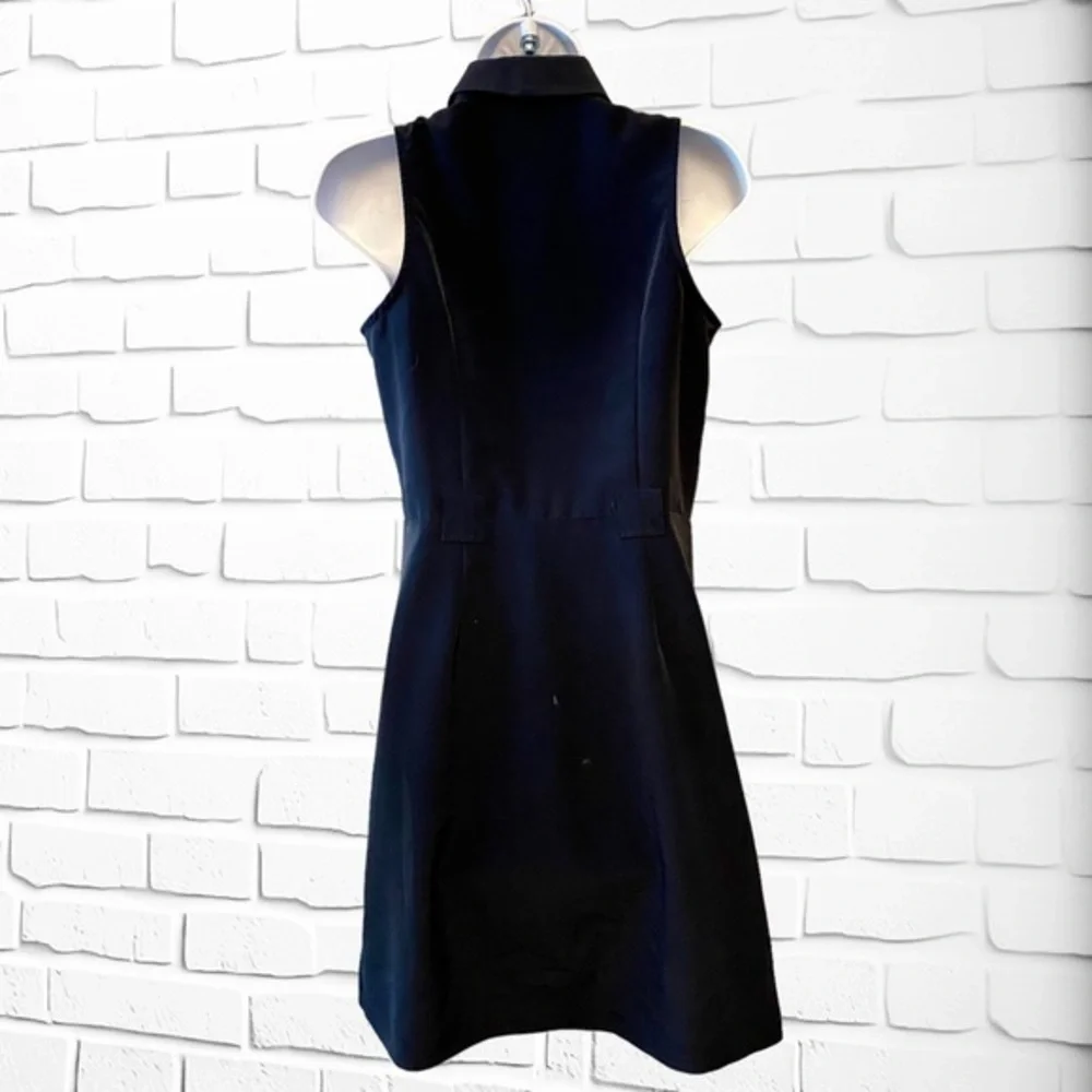 The Limited Sleeveless Navy Cargo Dress with Brass buttons, Womens size 2 - Picture 2 of 11